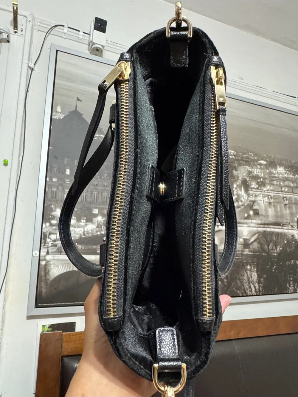 kate spade Black Velvet Satchel